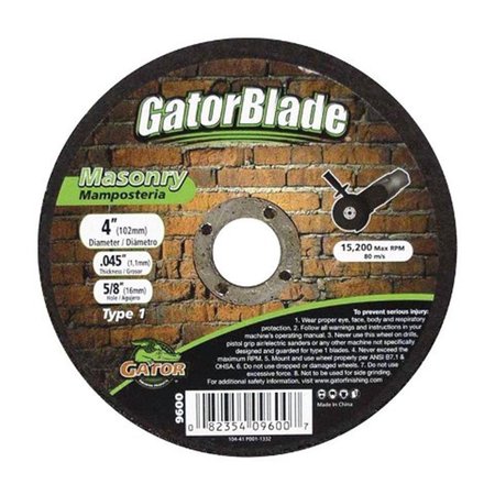 GATOR GRIT 9600 4 x 05 x 064 in Masonry Wheel 2463636